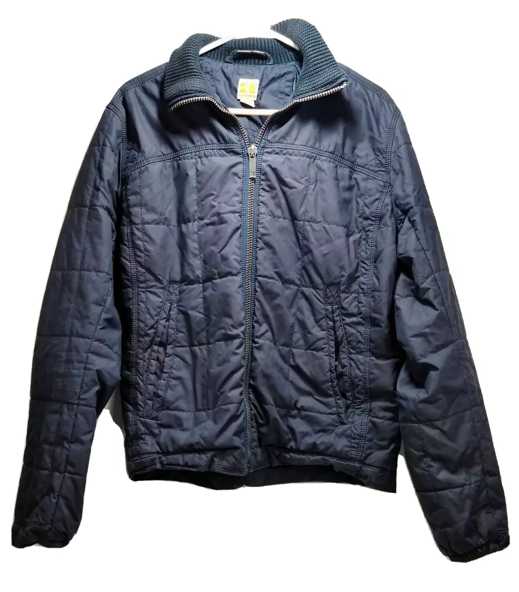 Hugo Boss Orange Womens Medium Jacket Coat Navy Blue Thermore