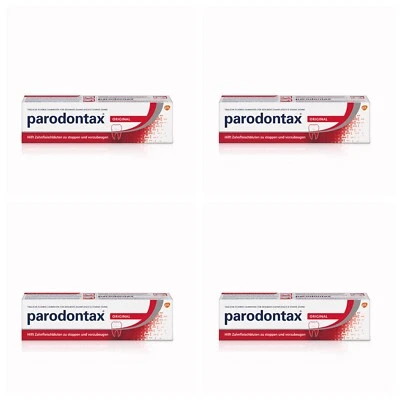 Parodontax Zahnpasta Zahncreme Original 75ml 4er Pack, 4x75ml, MHD:2027,OvP