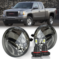 Fog Lights For 2007-2014 Gmc Sierra 1500 Clear Lens Pair Replacement Fog Lamps