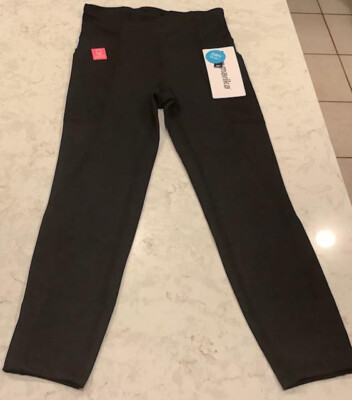 NEW W/TAGS MARIKA DRY WIK BLACK MID-CALF CAPRI PANTS SMALL CALL PHONE POCKET