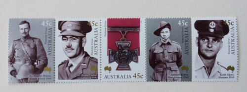 Australia 2000 SG2000/04 Centenary Australia's 1st Victoria Cross Strip of 5 U/M - 第 1/2 張圖片
