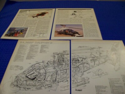 AEROSPATIALE SA 365F DAUPHIN 2 HELICOPTER.HISTORY/DETAILS/2-PAGE CUTAWAY (322HH)
