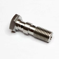 GSX1400 TITANIUM M10 x 1.25 double banjo brake bolt. TL1000S