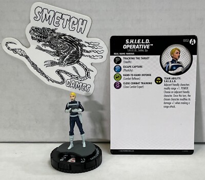 AV4E 002 SHIELD Operative - Common Figure - Marvel Heroclix - Avengers Forever