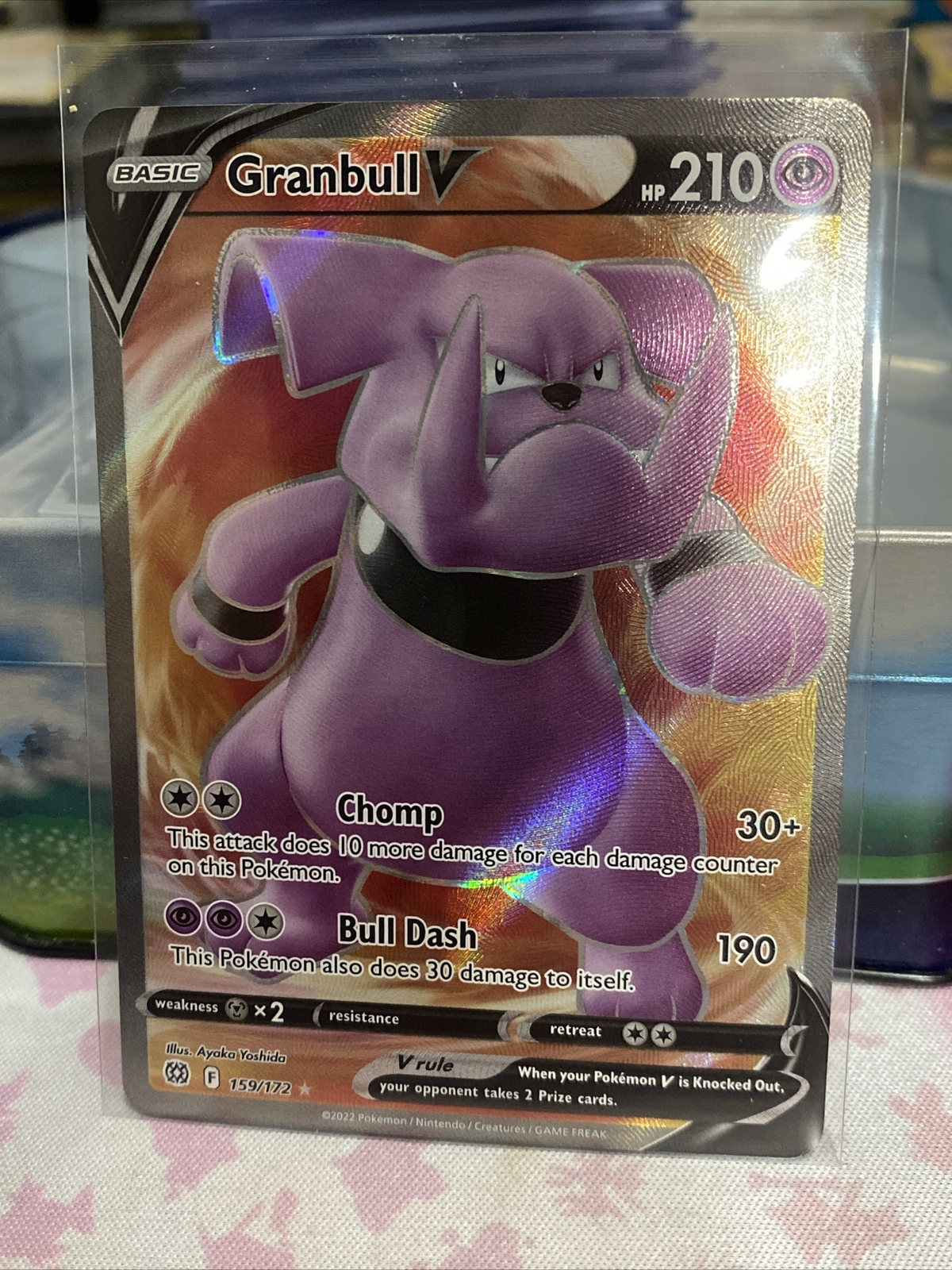 Granbull V - 159/172 Brilliant Stars Full Art Pokemon TCG NM