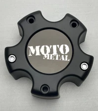USED Moto Metal Matte Black 5 Lug Wheel Center Cap NO SCREW MO909B5127YB 308L121