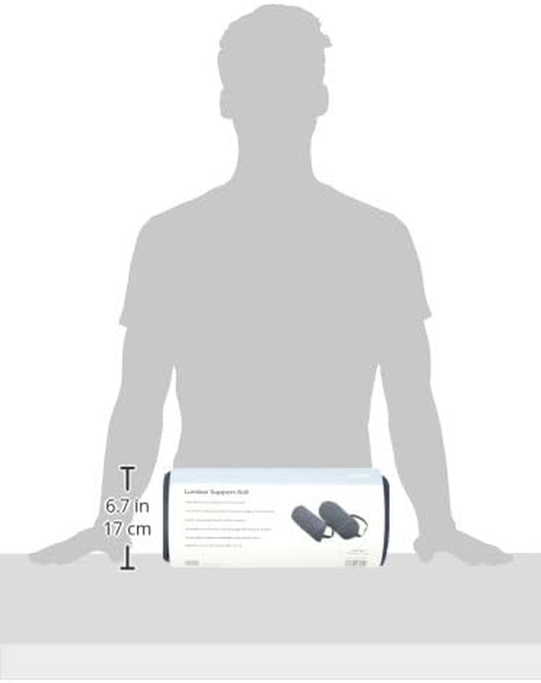 Lumbar Roll Back Support Cushion Pillow, HalfMoon Size, Navy eBay