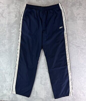 Reebok Vintage Track Pants Men's Large 2000s Y2k Navy Blue Reebok Vintage Track Pants Men's Large 2000s Y2k Navy Blue