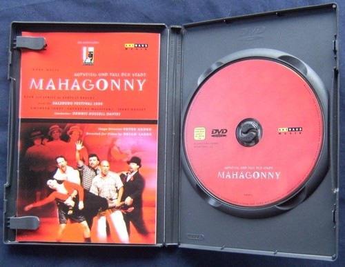 KURT WEILL Mahagonny DVD (2001) Region 2 & 5 PAL Gwynneth Jones Jerry Hadley - Picture 2 of 3