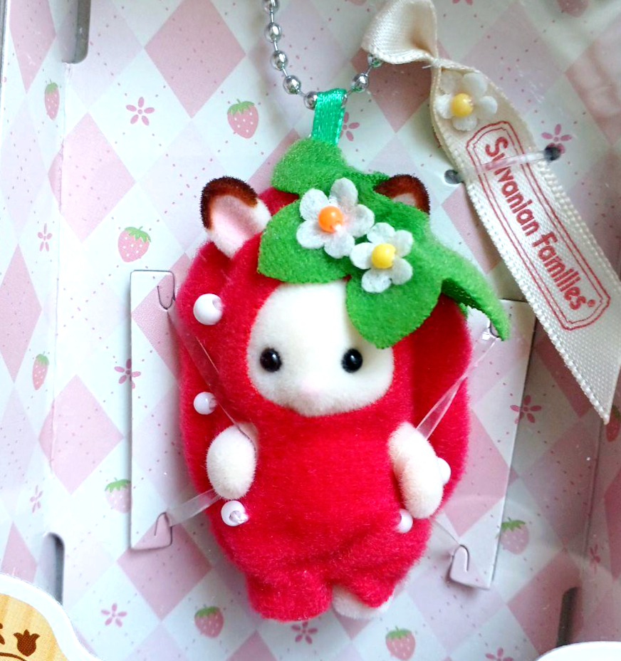 Shavian リンゴ型キーホルダー Sylvanian Families Baby Keychain Cherry Apple Banana Strawberry