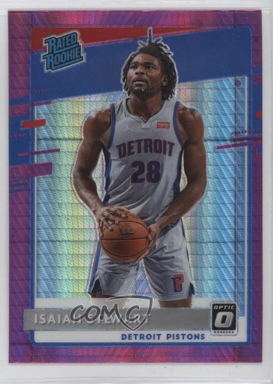 2020 Panini Donruss Optic Rated Rookie Hyper Pink Prizm Isaiah Stewart #166 1n4g