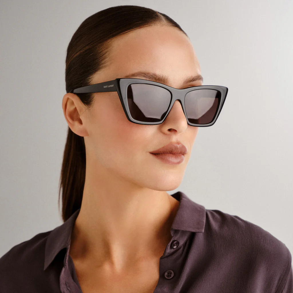 NUOVI OCCHIALI DA SOLE SL276 MICA 032 SAINT LAURENT DONNA NERI CAT EYEWEAR SL 276