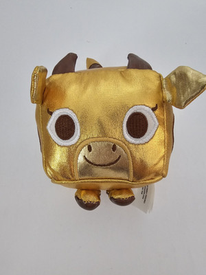 Pet Simulator X Mystery Treasure Plush Cow No Code Metallic Gold!