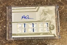 2020 Topps Triple Threads Pete Alonso  Patch Auto White Whale  1/1  Mets