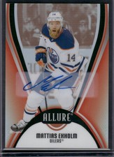 2025-26 Upper Deck Allure #46 Mattias Ekholm Autographs Red Rainbow