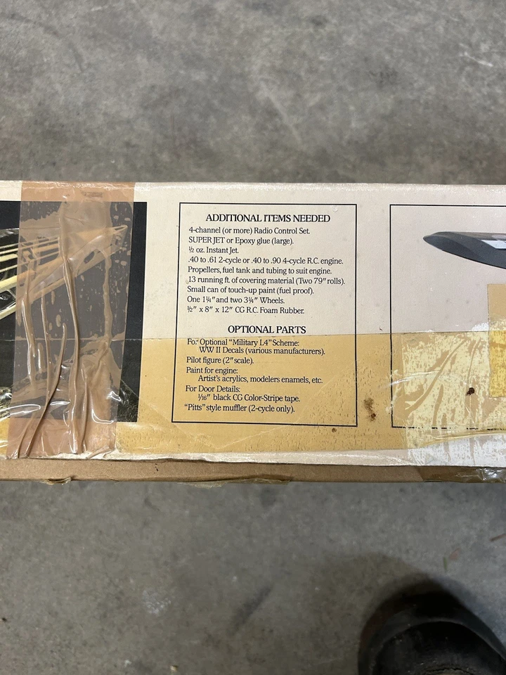 Piper Cub K-63 Carl Goldberg Anniversary Edition RC Model Plane Kit - Image 4 of 4