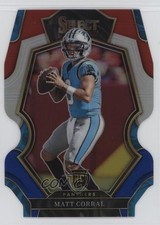 2022 Panini Select Premier Level Red & Blue Prizm Die-Cut Matt Corral #115 1rp8