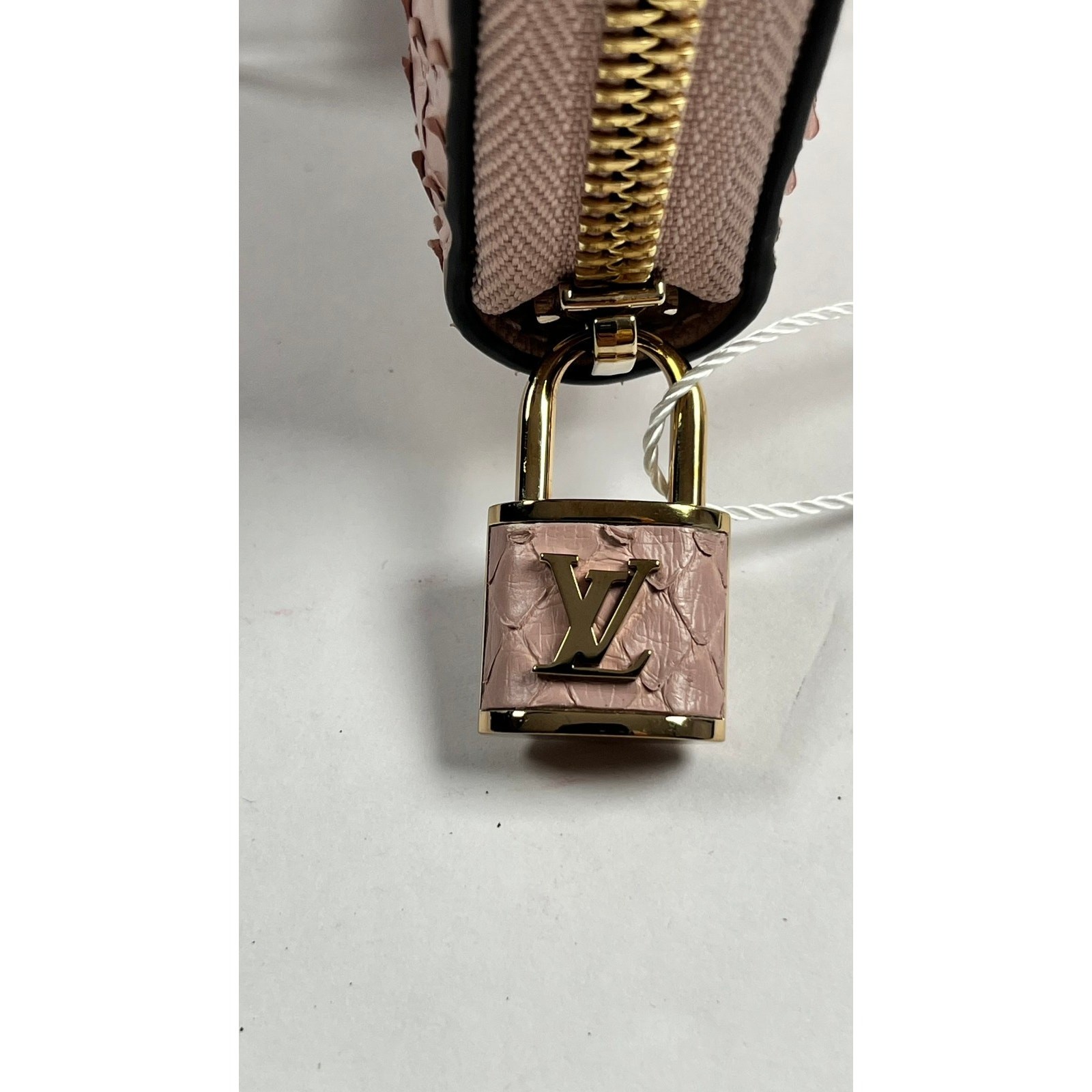 Louis Vuitton Monogram Exotics Pink Python Zippy … - image 7