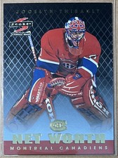 1997-98 Score Net Worth Jocelyn Thibault #11 Montreal Canadiens