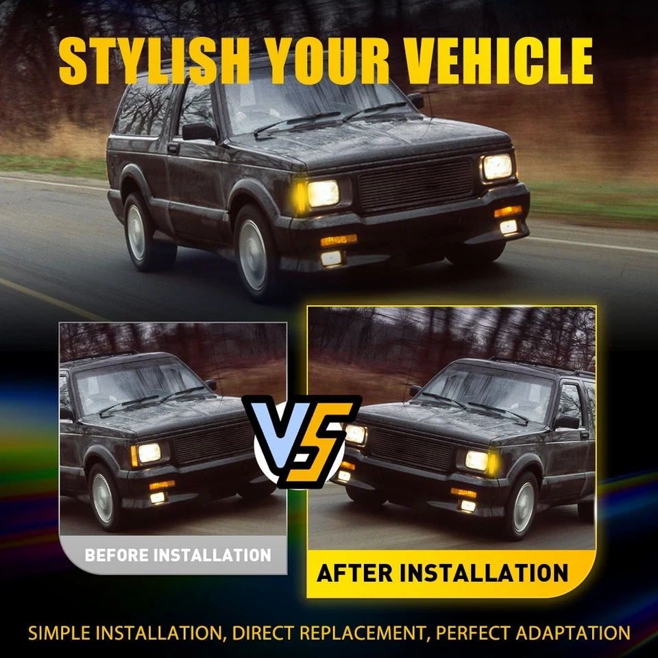 2-20X Smoke Front Side Marker Light For Chevrolet S10 GMC Jimmy S15 1983-1994 EE - Image 2 of 4