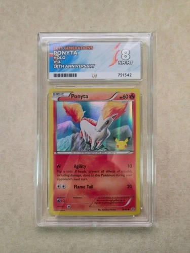 Pokemon TCG - Ponyta - Generations - 14/83 - Holo - 20th Anniversary - ACE 8