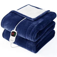 Homemate Electric Heated Blanket Twin - 62"x84" Heating Bed Blankets Throw wi...