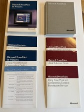Bundle: Microsoft PowerPoint 2.0 for Mac  Windows User Guides / Manuals Vintage