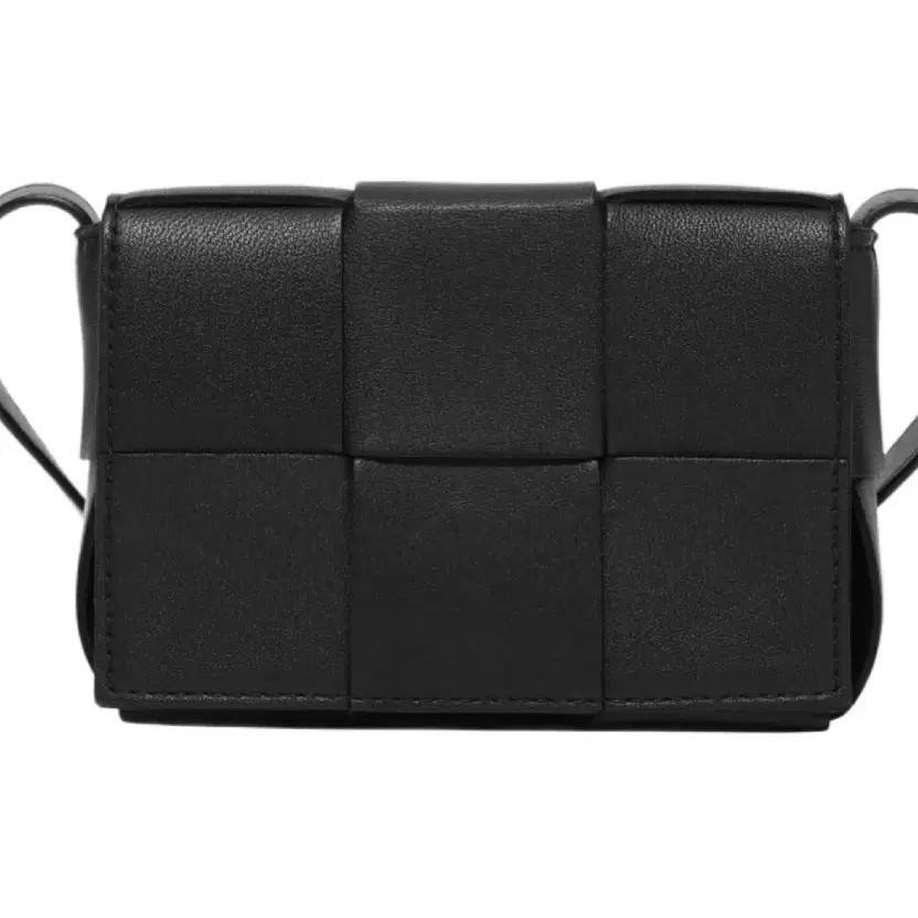 Bottega Veneta Mini Leather Cassette Bag Black