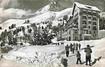 St Moritz Sankt Moritz GR Hotel Chantarella Winter Sports Field Alps