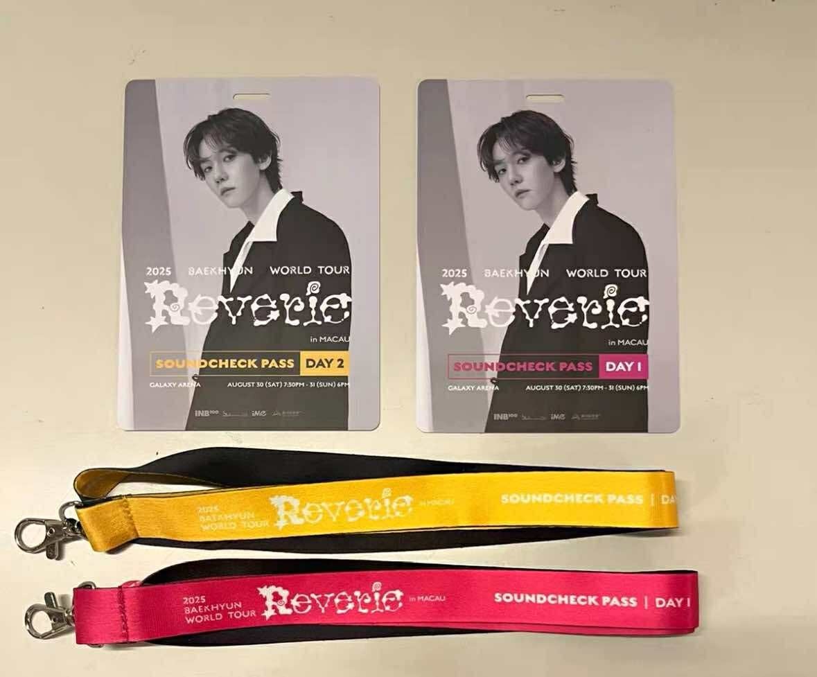 EXO OFFICIAL 2025 BAEKHYUN WORLD TOUR [Reverie] IN MACAU HANGTAG