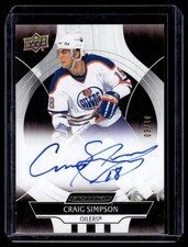 2025-26 Upper Deck Engrained Icons Auto Mahogany Craig Simpson Auto 03/10 #CA-CS