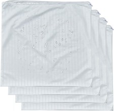 4 Pack Feather Proof Pillow Protectors 20x20 Waterproof Cover for Goose Down