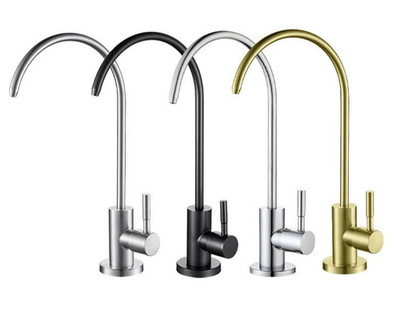 Luxus Edelstahl Wasserhahn Wasserhahn für Untertisch Trinkwasser Filter System Rohr
