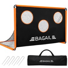 Bagail Football Goal, 2-In-1 Designed Football Net with Target Goal, Comes with