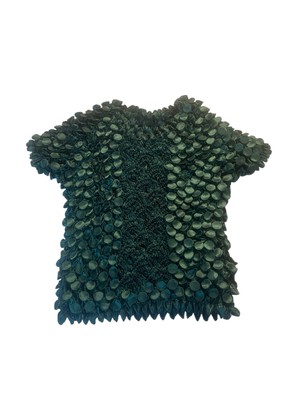 Magic Bubble Popcorn Shirt OSFM 90s Y2K Retro Dark Green