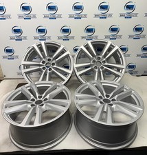 X4 AUDI Q7 S-LINE 20" ALLOY WHEELS SILVER 9J ET33 4M0601025H GENUINE (FULL SET)