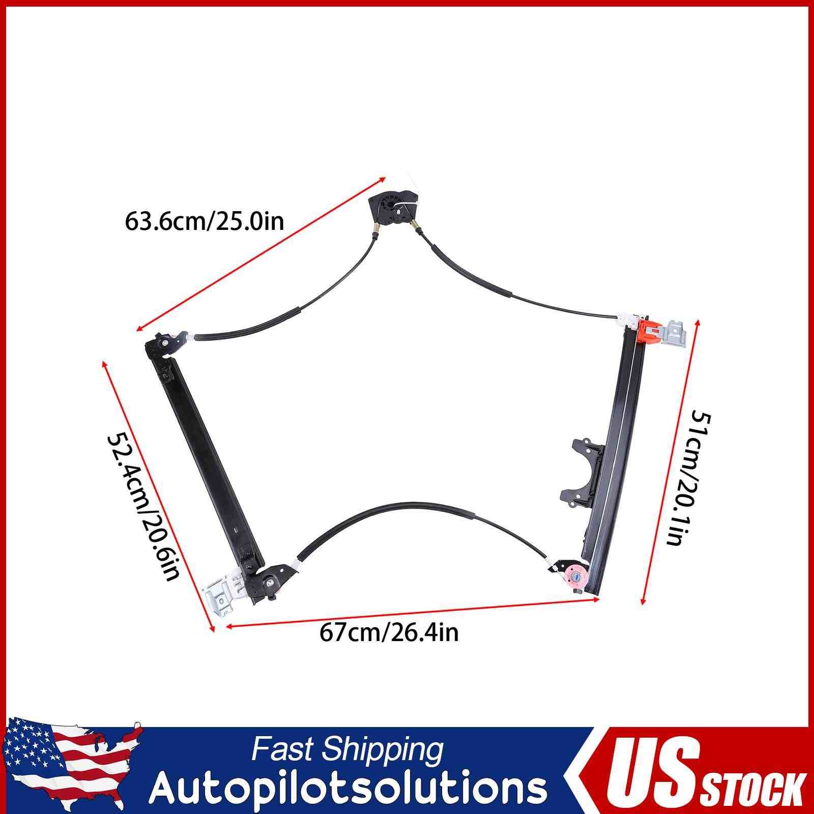 Front Left Window Regulator Replacement For Maserati Quattroporte 2003-2004 3.2L