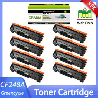 GREENCYCLE 8PK CF248A Toner Cartridge Fit for HP LaserJet Pro M16a M16w MFP M28a