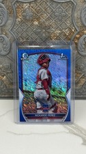 2023 Bowman Chrome Blue Shimmer Refractor Rickardo Perez 1st Bowman #/150
