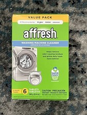 Affresh W10501250 Washing Machine Cleaner, 6 Tablets Antibacterial Fresh.