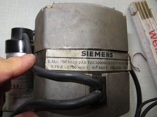 Siemens Electric Motor 220V 50Hz 90W 2700 RPM Working