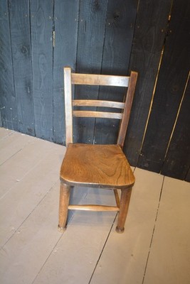 Kinderstuhl um 1900 England massiv Ulme original Patina