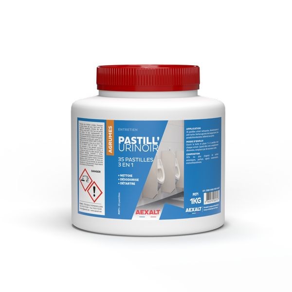 Pastilles pour urinoir entretien collectivité AEXALT P071 bloc anti-odeur longue durée