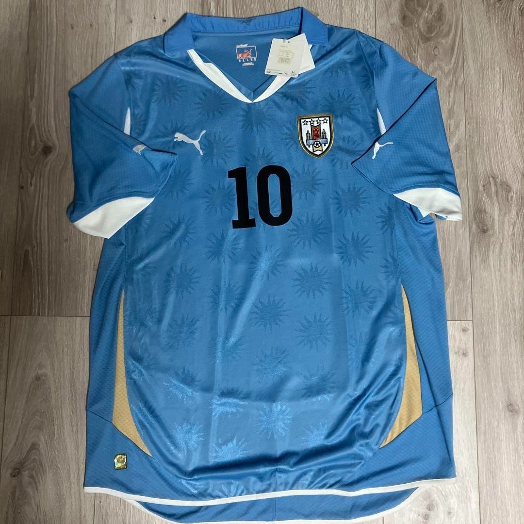Diego Forlan URUGUAY 2010 WC HOME Uniform Jersey Size XL W/Rubber