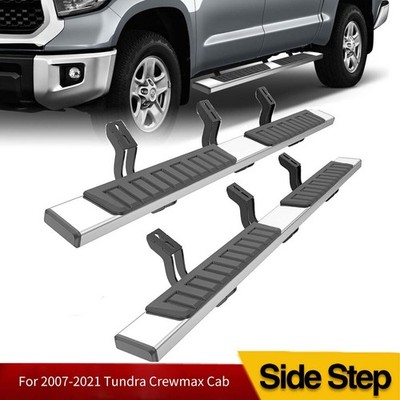 Running Boards for 2007-2021 Toyota Tundra CrewMax Cab 6'' Nerf Bars Side Steps