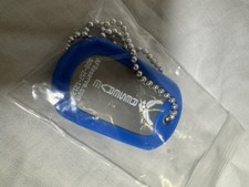 US Air Force Military Dog Tag Keychain Blue Silicone Silencer USAF AuthenticMade