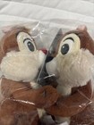 Disney Store Chip 'n Dale 6 1/2'' Plush Set of 2 Attached Mini Plush New In Bag — photo 4