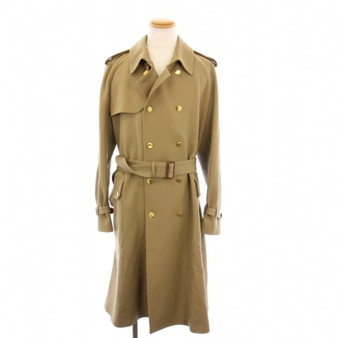 Gucci trench cappotto con cintura esterno lungo 48 beige 630530 ZAEA3 KH AA usatode74ca