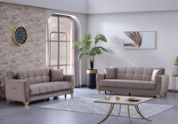 Sofagarnitur Luxus Komplett 3+3 Sitzer Wohnzimmer 2X Sofas Dreisitzer Couch