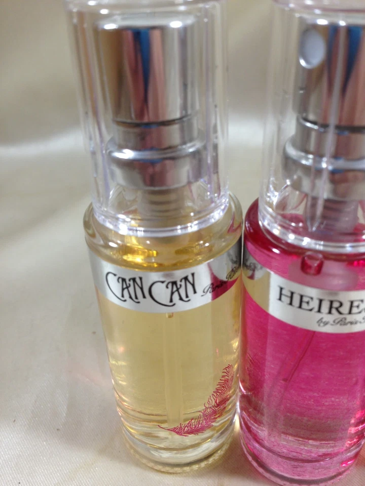 Lote de 4 Paris Hilon 1/2 OZ Perfume Can Heiress Foto 2 de 4